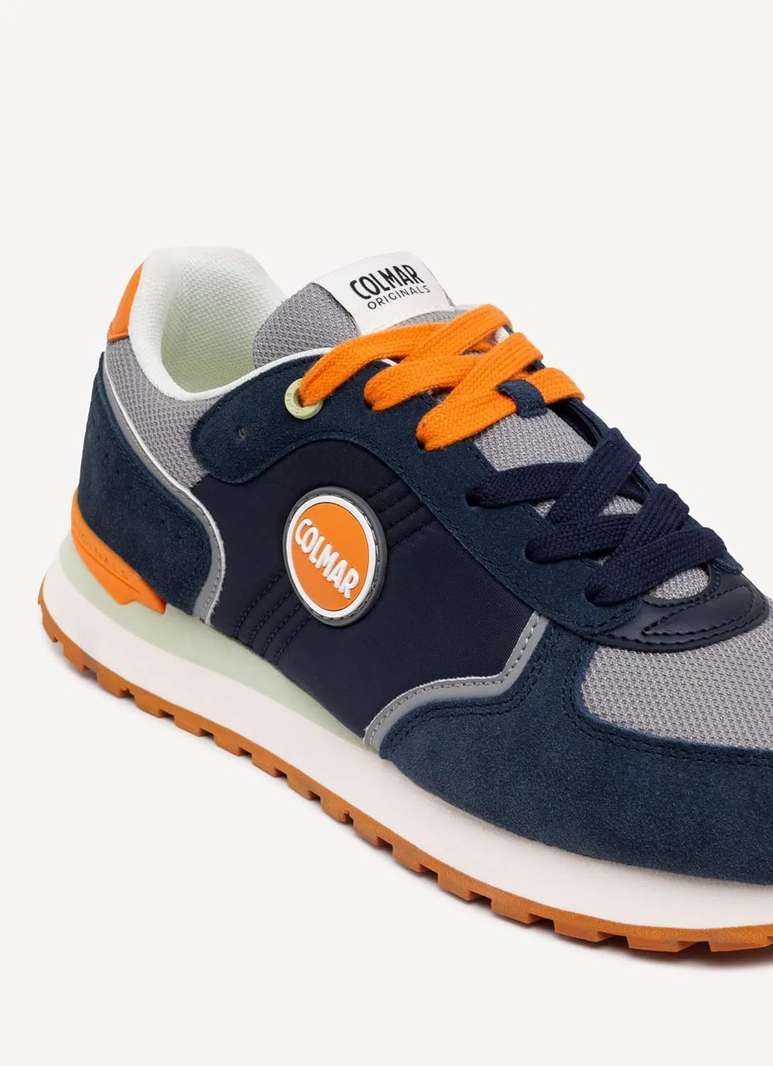Кроссовки Colmar Unisex Travis Block Zapatillas, Navy Grey Orange — фото 3