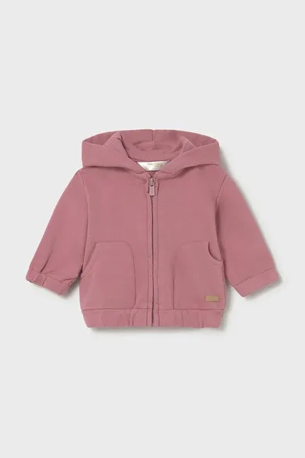 Кофта детская с капюшоном Mayoral Newborn, розовый
