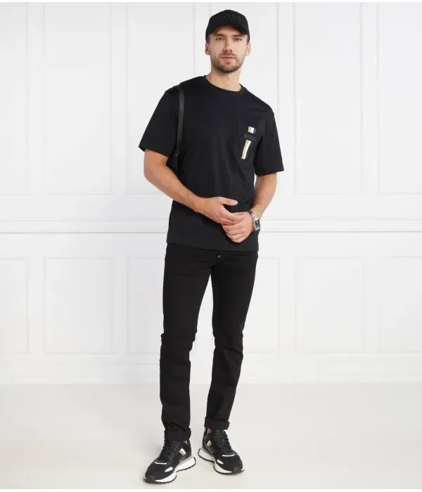 Футболка Tessin regular fit Boss, черный — фото 2