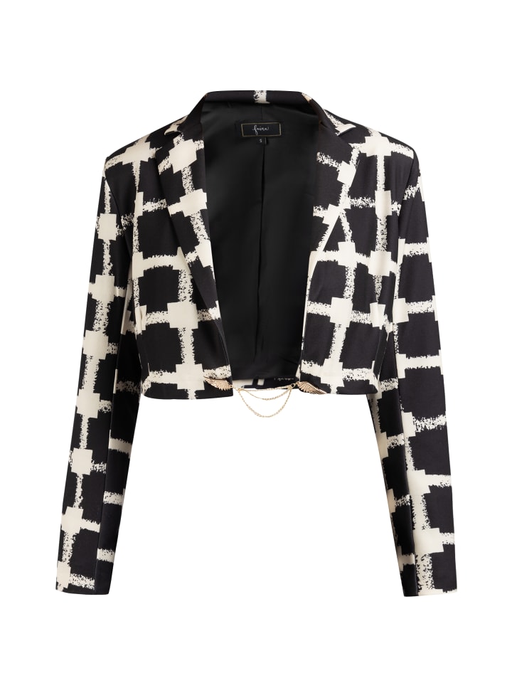 

Женская куртка черно-белого цвета faina