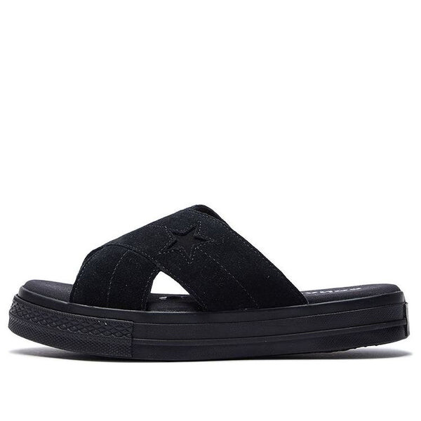 Тапочки one star sandal 'black' Converse, черный