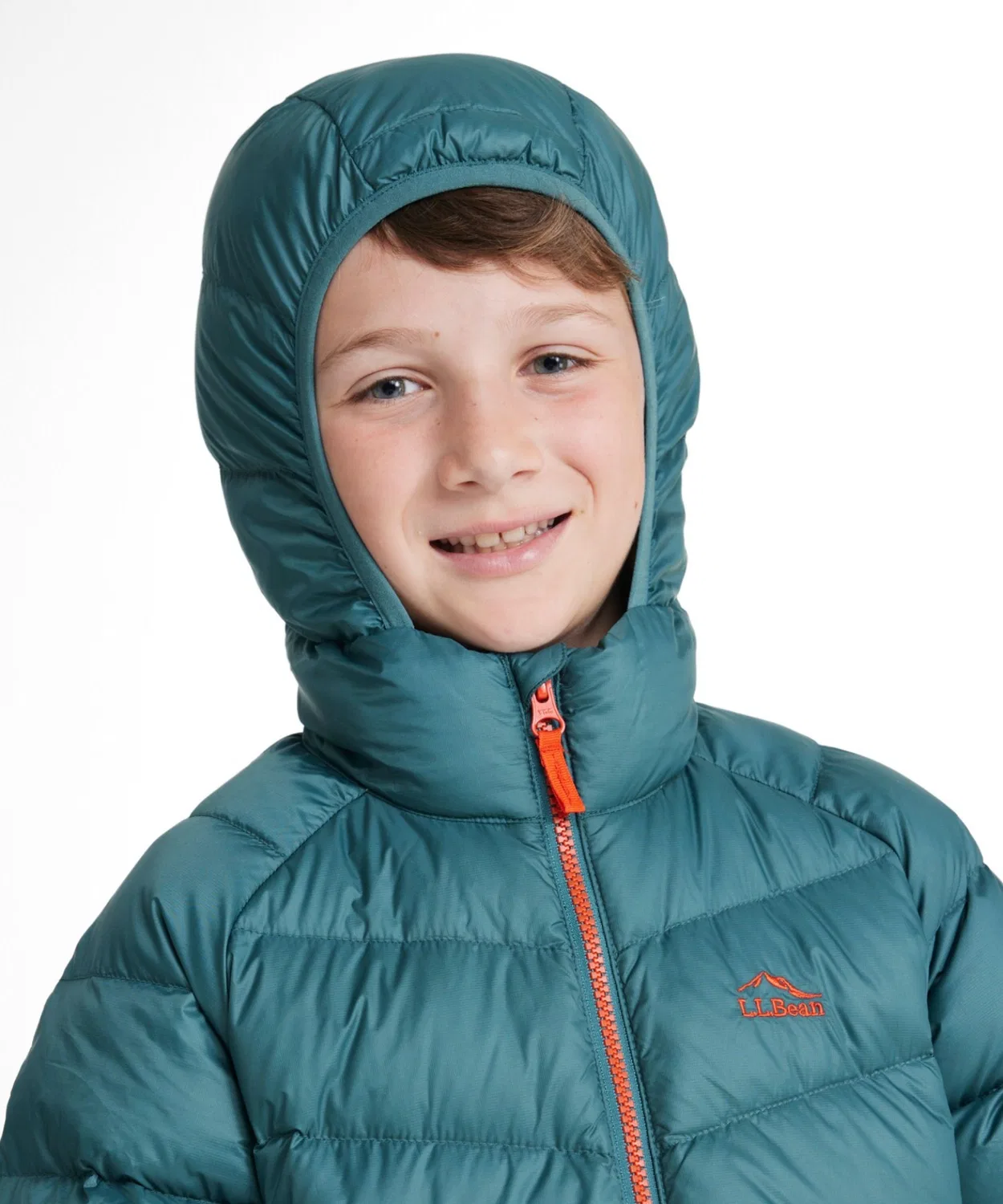 Детская куртка L.L.Bean Ultralight 650 Down Jacket синяя — фото 3