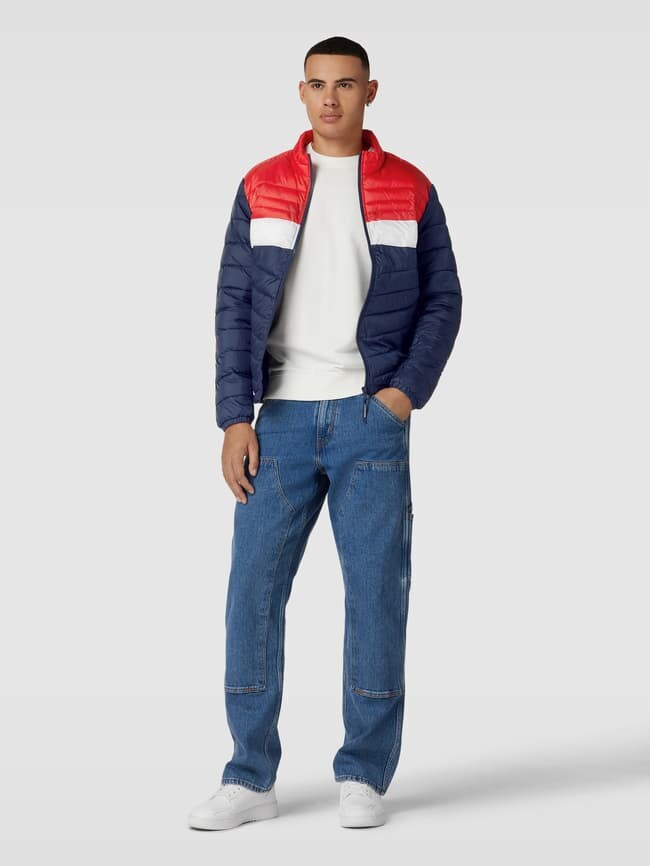 

Стеганая куртка с нашивкой-лейблом модель "ГЕРОЙ" Jack & Jones, красный