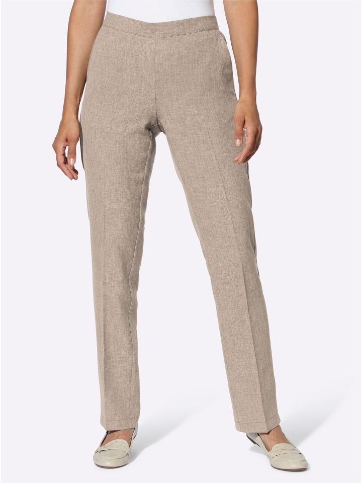 

Брюки-накидки цвета кунжутный меланж + кунжутные полоски WITT WEIDEN