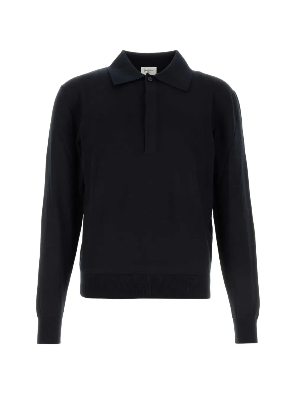 Рубашка-поло с длинными рукавами Saint Laurent, синий