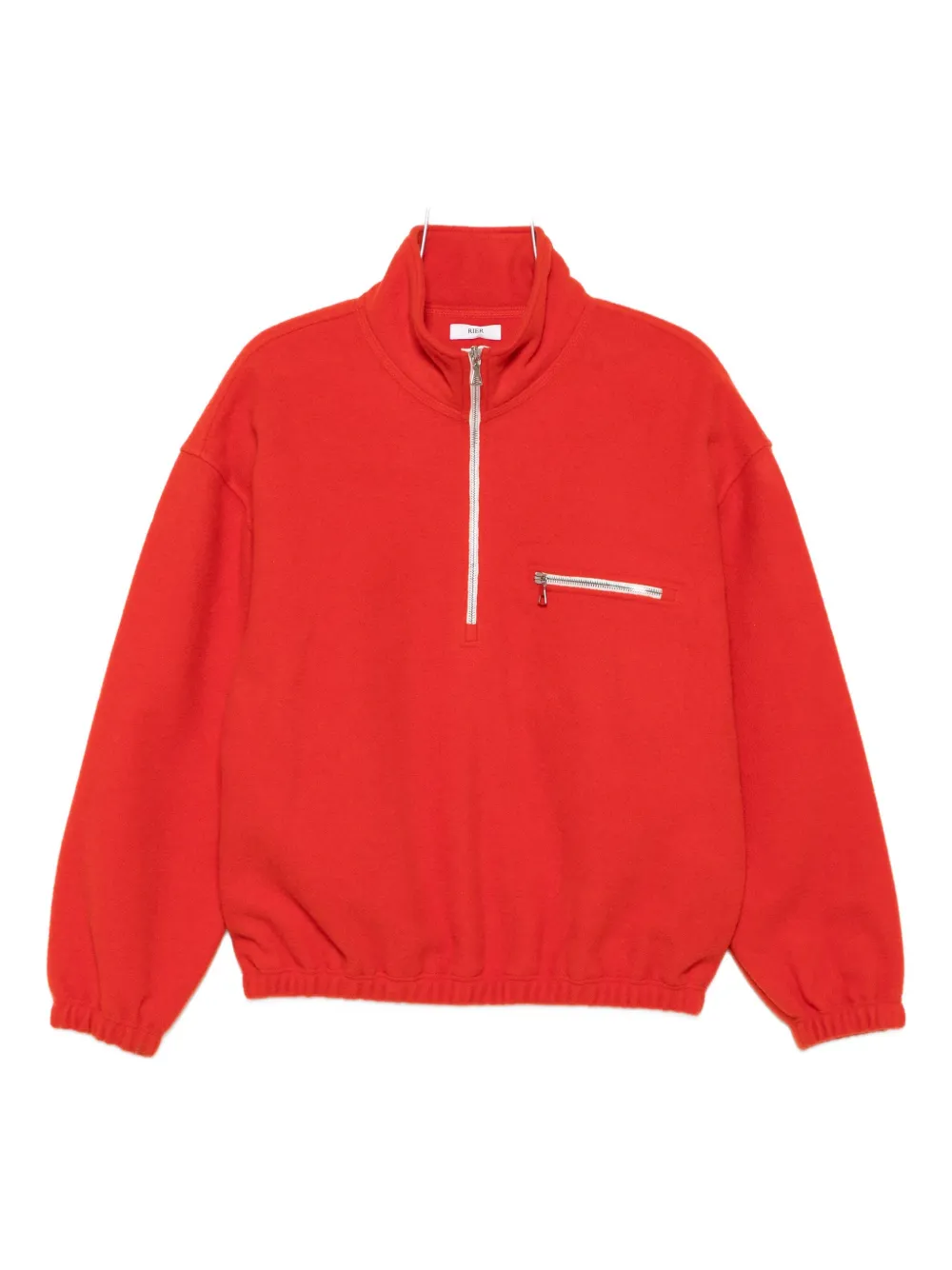 

Свитер на молнии из натуральной шерсти Rier, оранжевый
