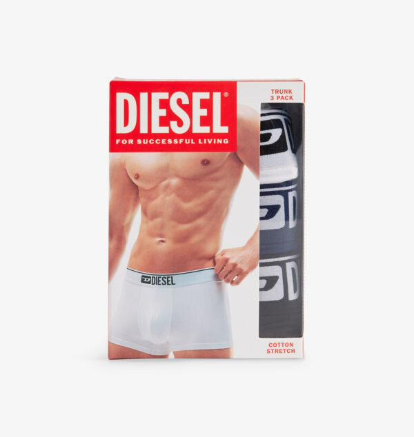 

Комплект из трех трусов-боксеров из эластичного хлопка с фирменным поясом Diesel, цвет e7189