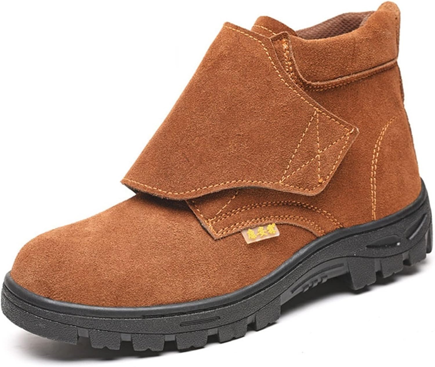 

Защитные ботинки HISXUS для мужчин, с металлическим носком, прочные кроссовки для улицы, устойчивые к проколам (Цвет: желтый, Размер: 8.5 US)