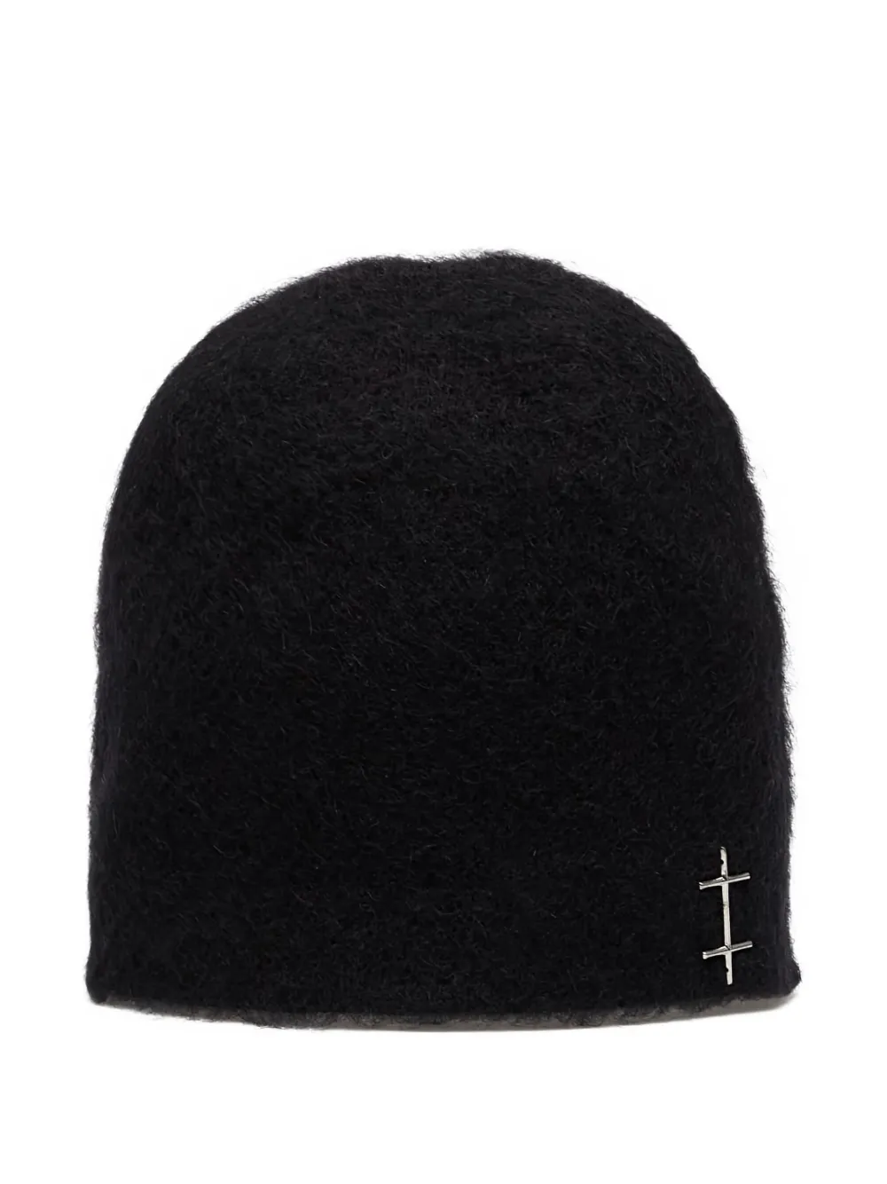 

Шерстяная шапка из мериноса с деталями в виде буквы H Heliot Emil, черный