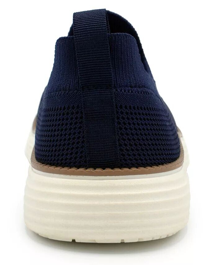 Мужские кеды Olney Knit Slip-On Akademiks, коричневый/бежевый — фото 3