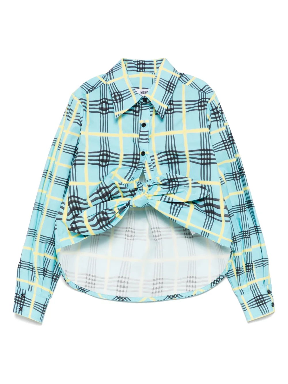 

Рубашка с логотипом MSGM Kids, синий