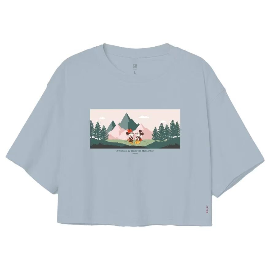 

GQ Укороченный кроп Disney Embrace Motain, Blue, размер S, Blue