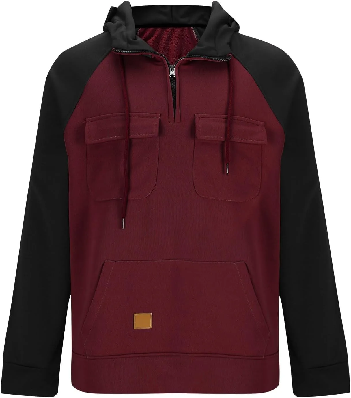Свитшот для мужчин Quarter Zip с капюшоном для спорта и отдыха — фото 2