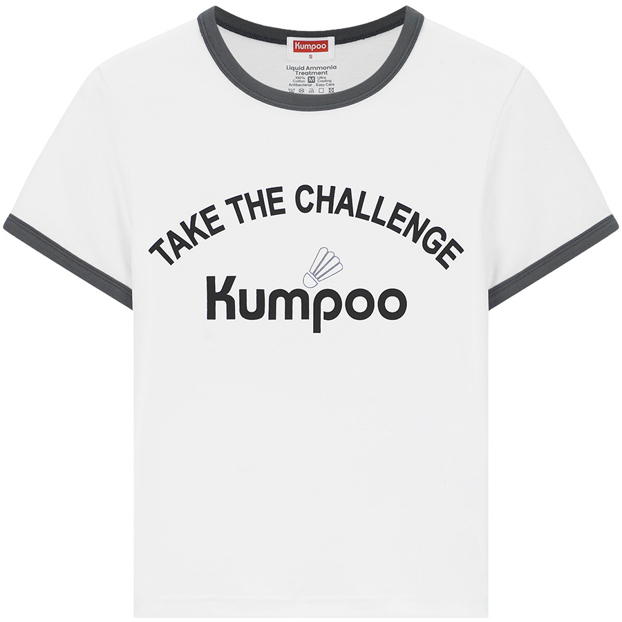 

Футболка для бадминтона женская белая KUMPOO