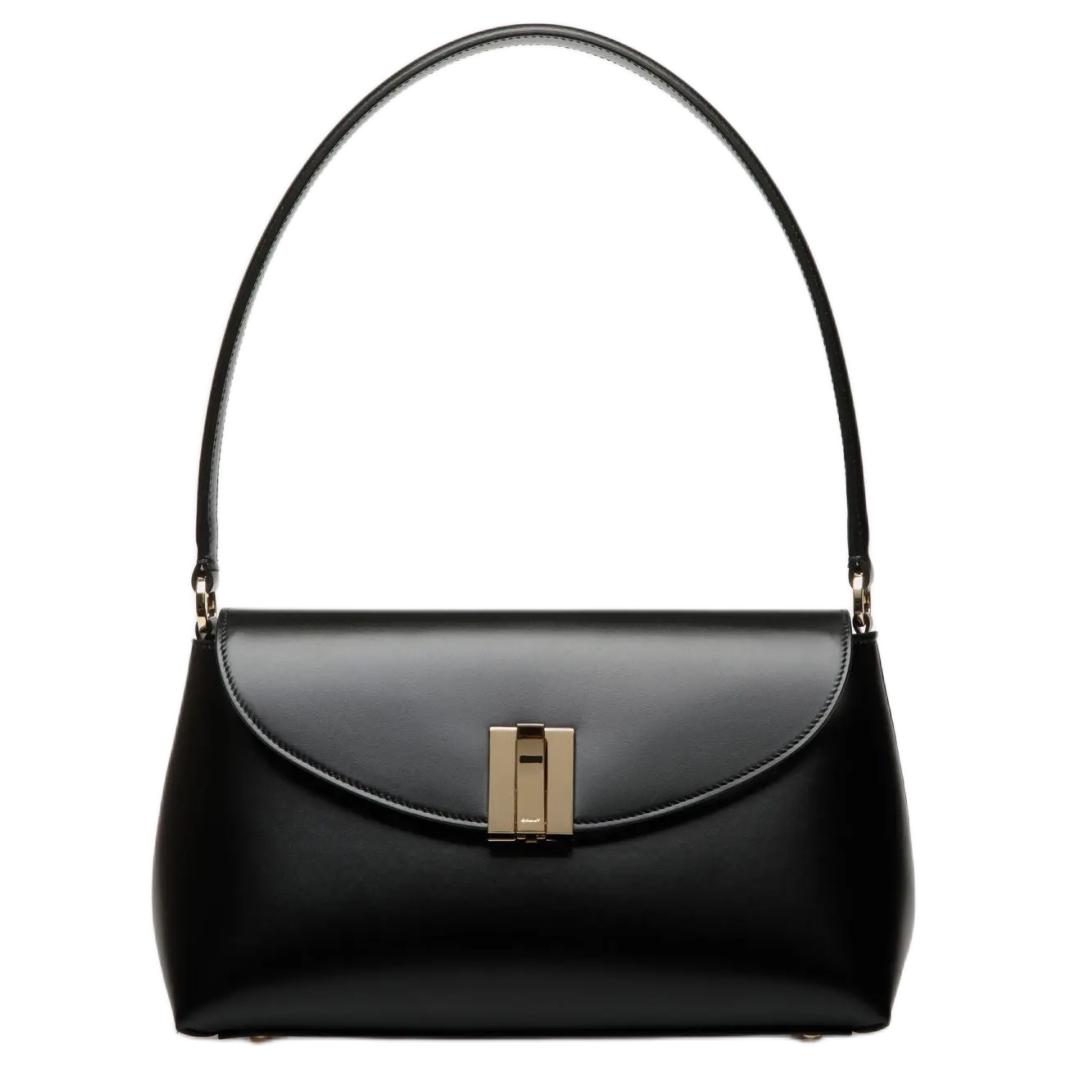 

BALLY Сумка из зернистой телячьей кожи маленькая женская черная