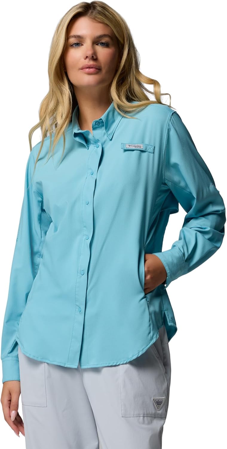 

Columbia Sportswear женская рубашка с длинным рукавом Tamiami II Plus-Size, Vintage Blue