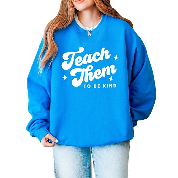 

Ретро свитшот с надписью "Teach them to be kind" Simply Sage Market, Sapphire, Зеленый, Ретро свитшот с надписью "Teach them to be kind" Simply Sage Market, Sapphire