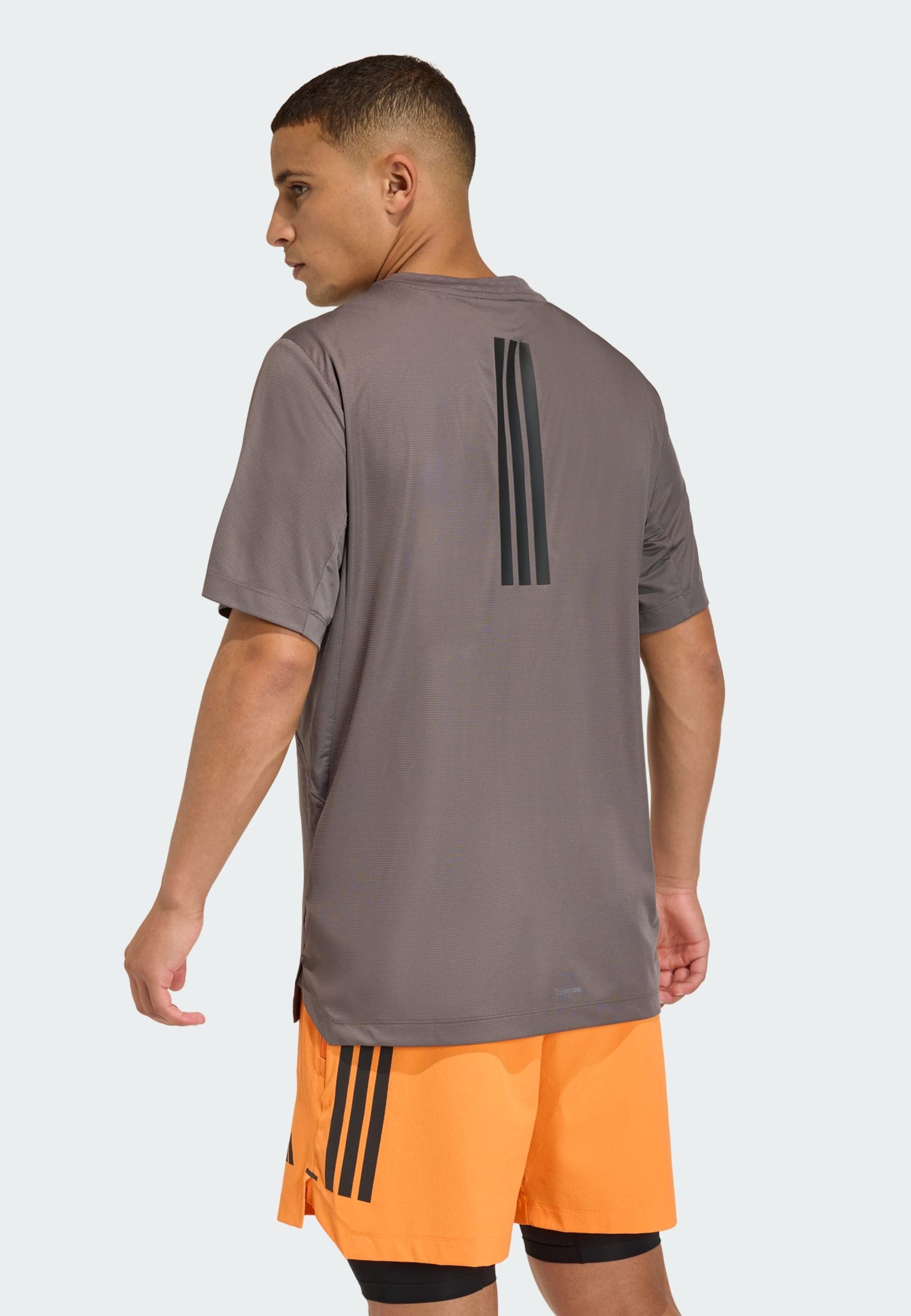 Adidas Performance Футболка Performance 'D4T Power' в цвете Taupe — фото 3