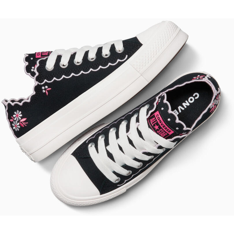 Кроссовки Converse Chuck Taylor All Star Lift на платформе, чёрные, унисекс — фото 2