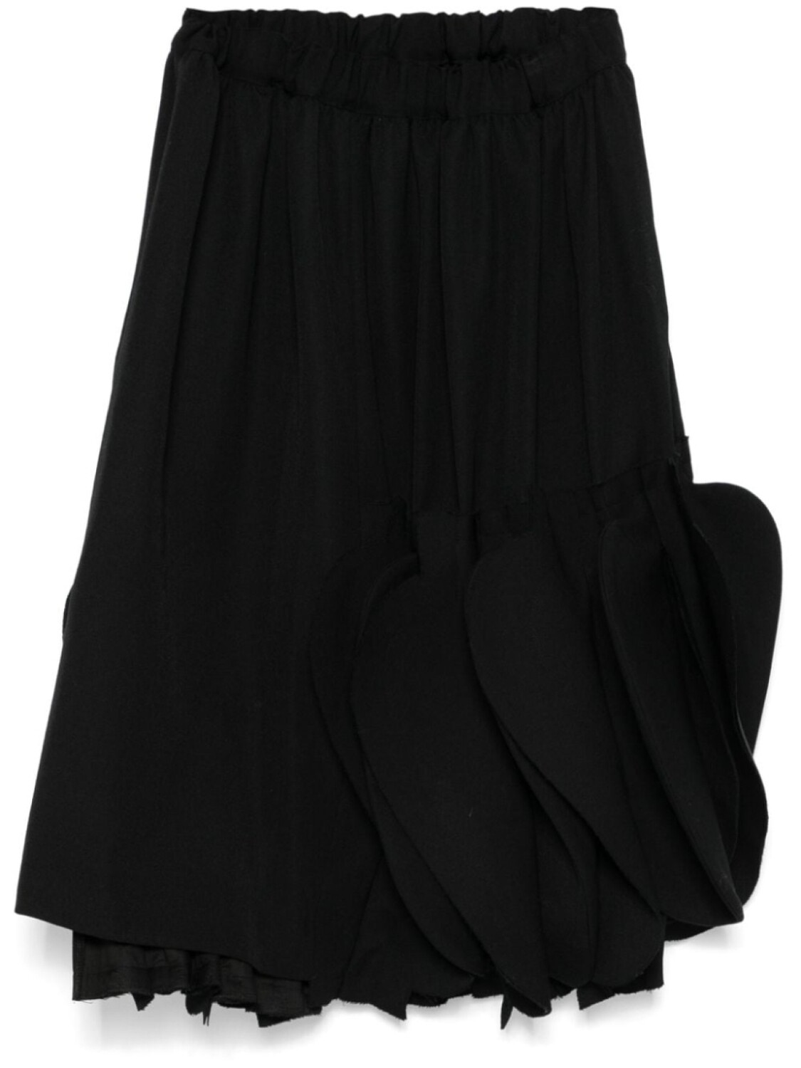 

Comme Des Garçons драпированная юбка миди, черный