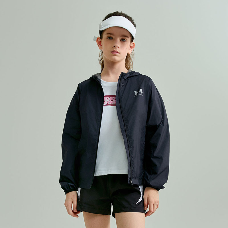 Детская летняя одежда с защитой от солнца для детей 3-7 лет Under Armour, черный — фото 3