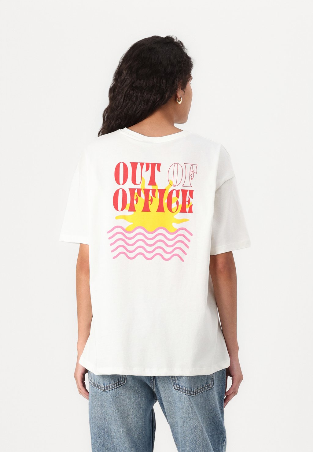 

Футболка с принтом PCMISTY SUMMER TEE Pieces, белый
