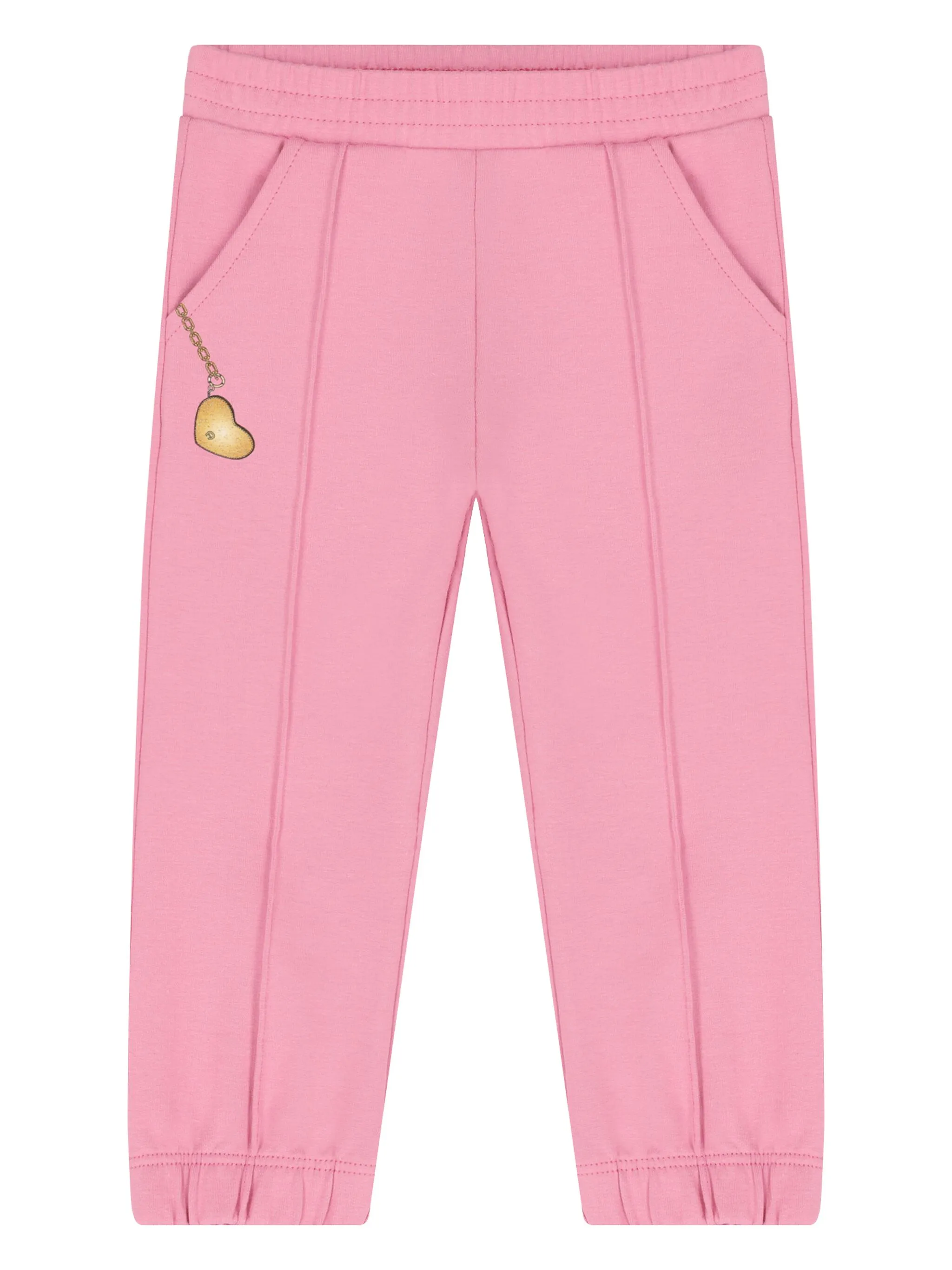 Спортивные брюки с декором Heart Aigner Kids, розовый