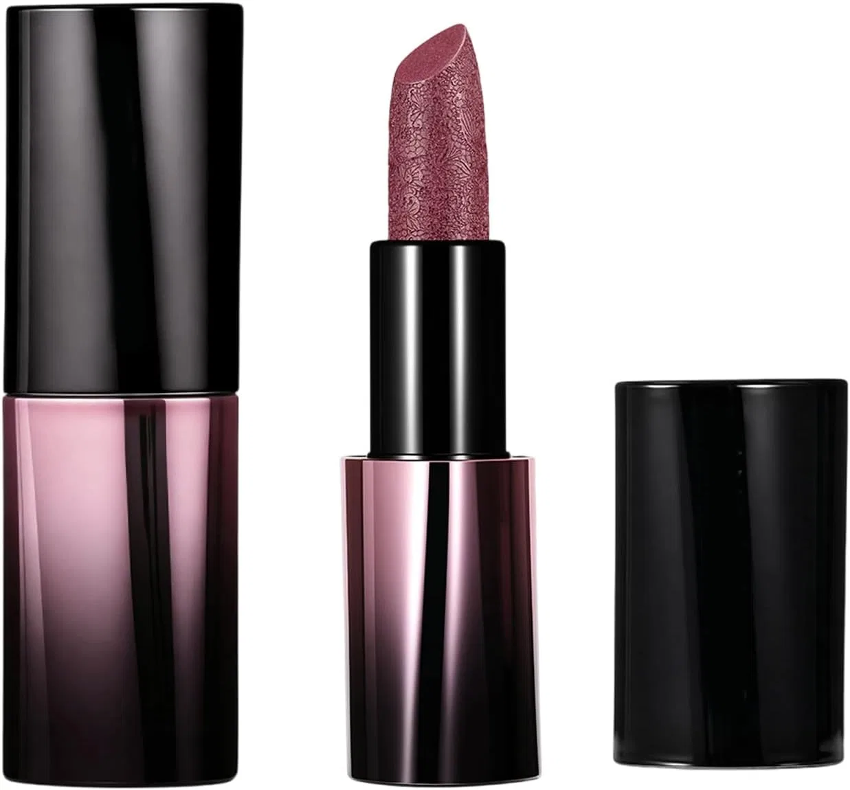 Блеск для губ Shiny Lipstick, рубиновый с золотыми блестками, увлажняющий, стойкий