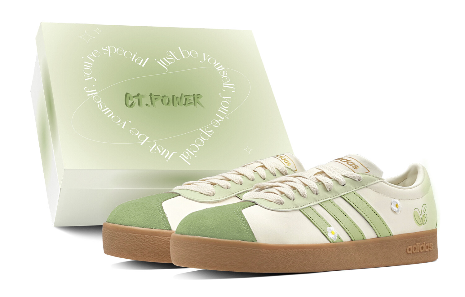 

Кроссовки adidas neo Skateboarding Shoes Unisex Low-top Green, зеленый