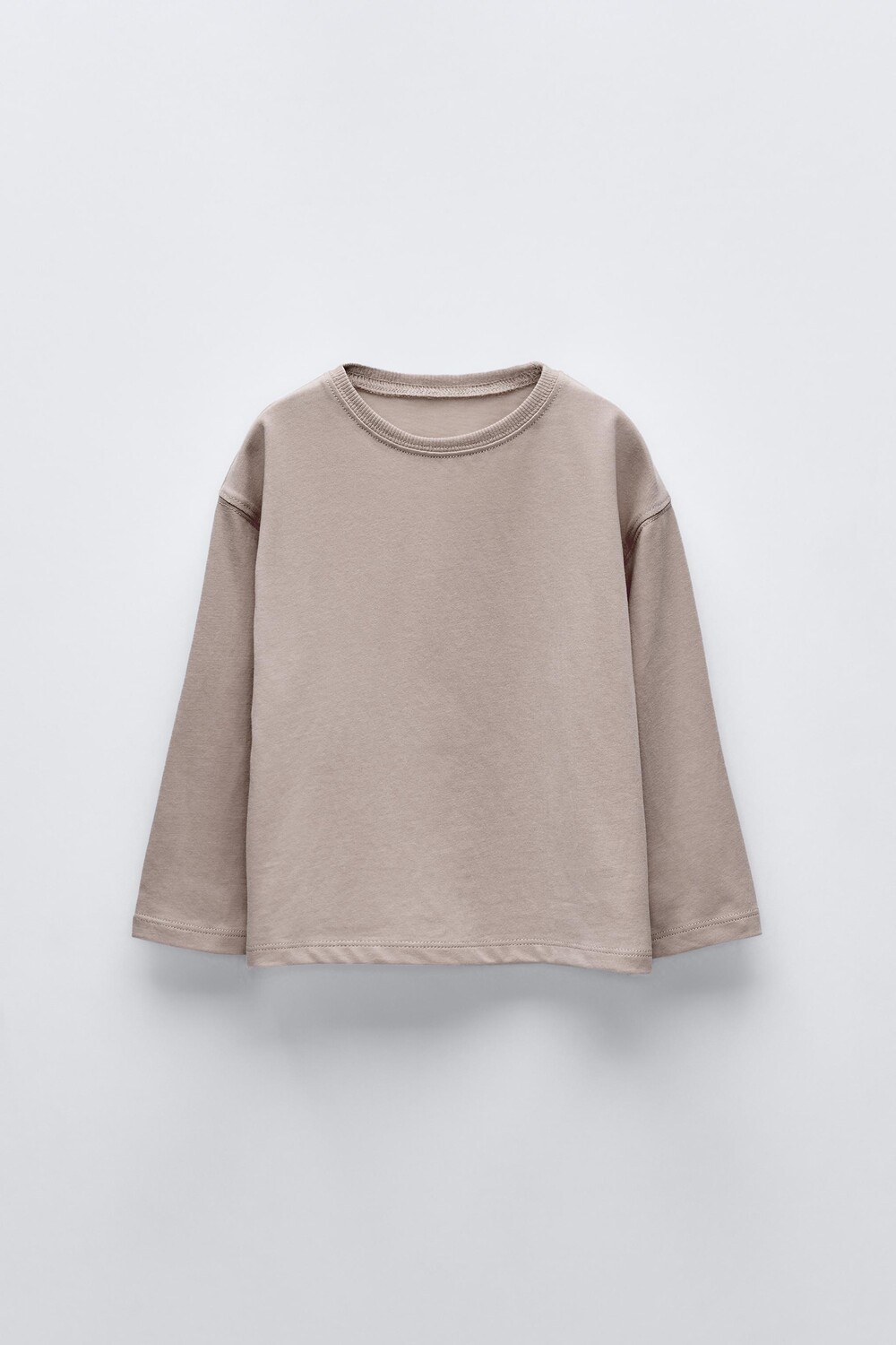 

Простая футболка с этикеткой ZARA, цвет earth