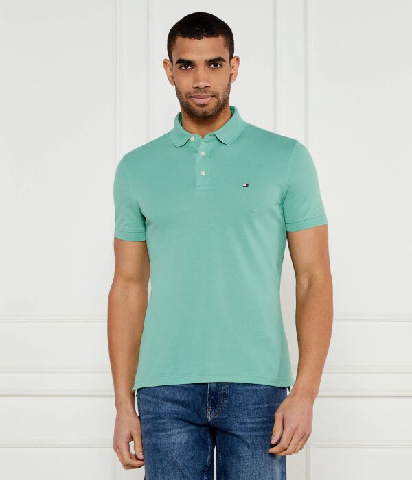 

Рубашка поло Slim fit Tommy Hilfiger, зеленый