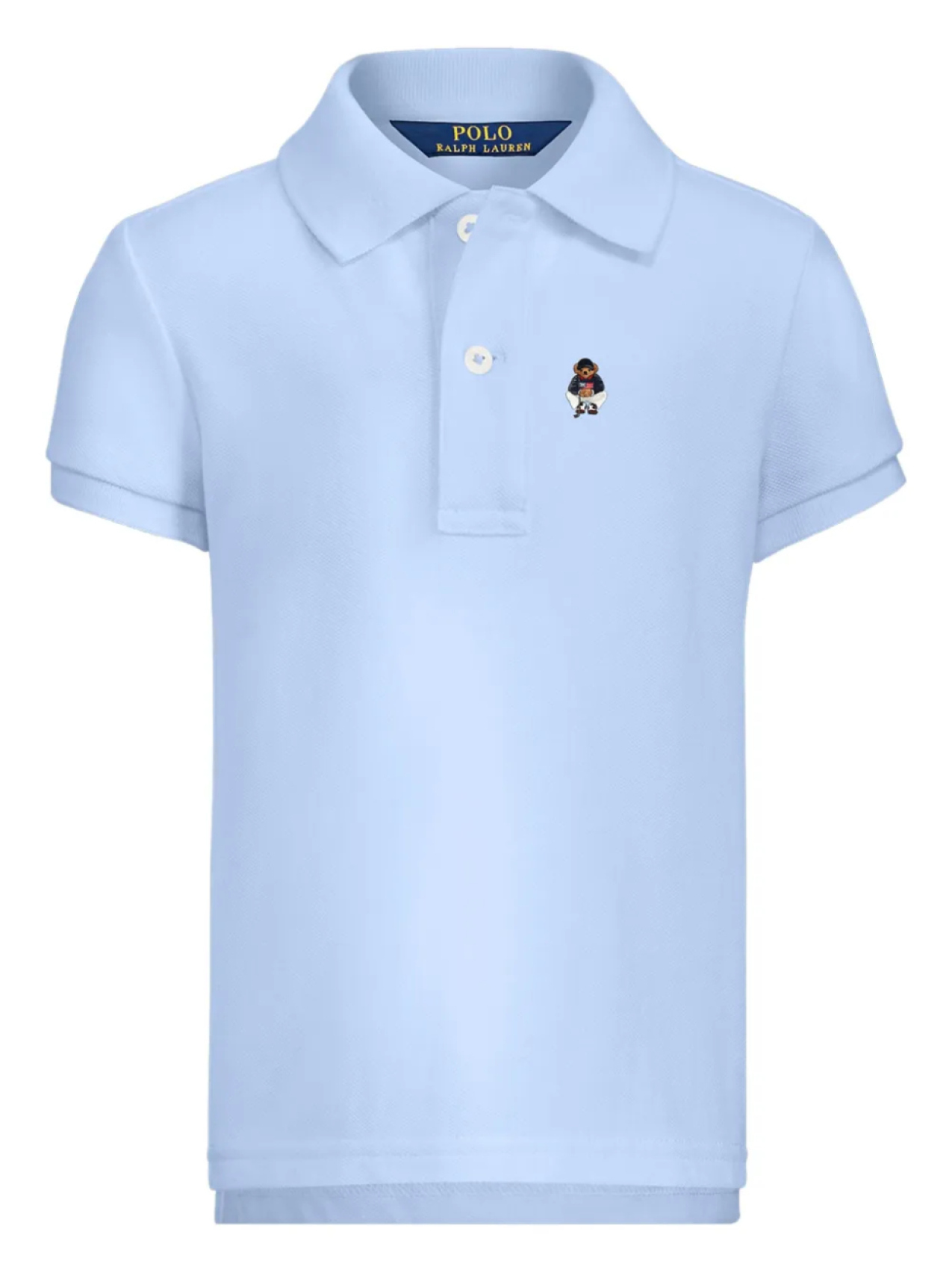 

POLO RALPH LAUREN KIDS рубашка поло с вышивкой, синий