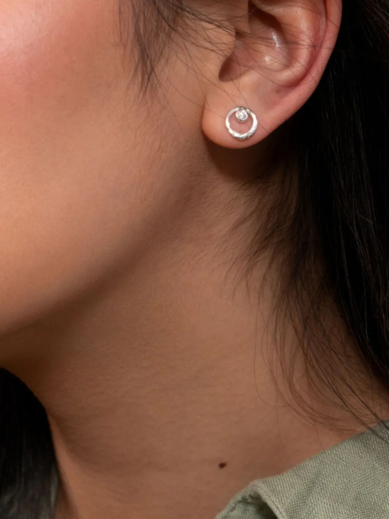 

Серьги DOWER AND HALL Circle Dewdrop, серебряный