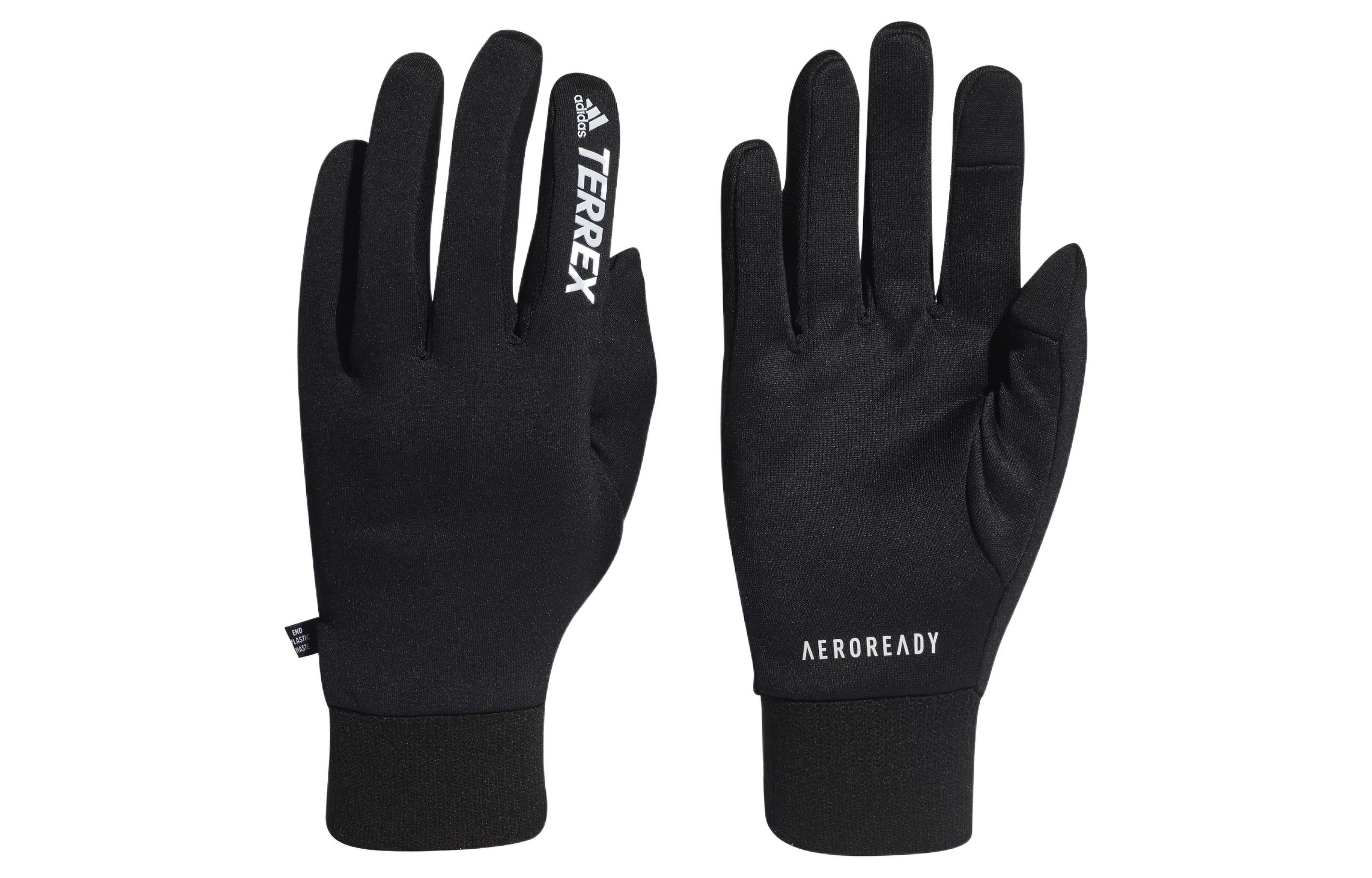 

Adidas Перчатки спортивные Unisex Black из переработанного полиэстера и эластана