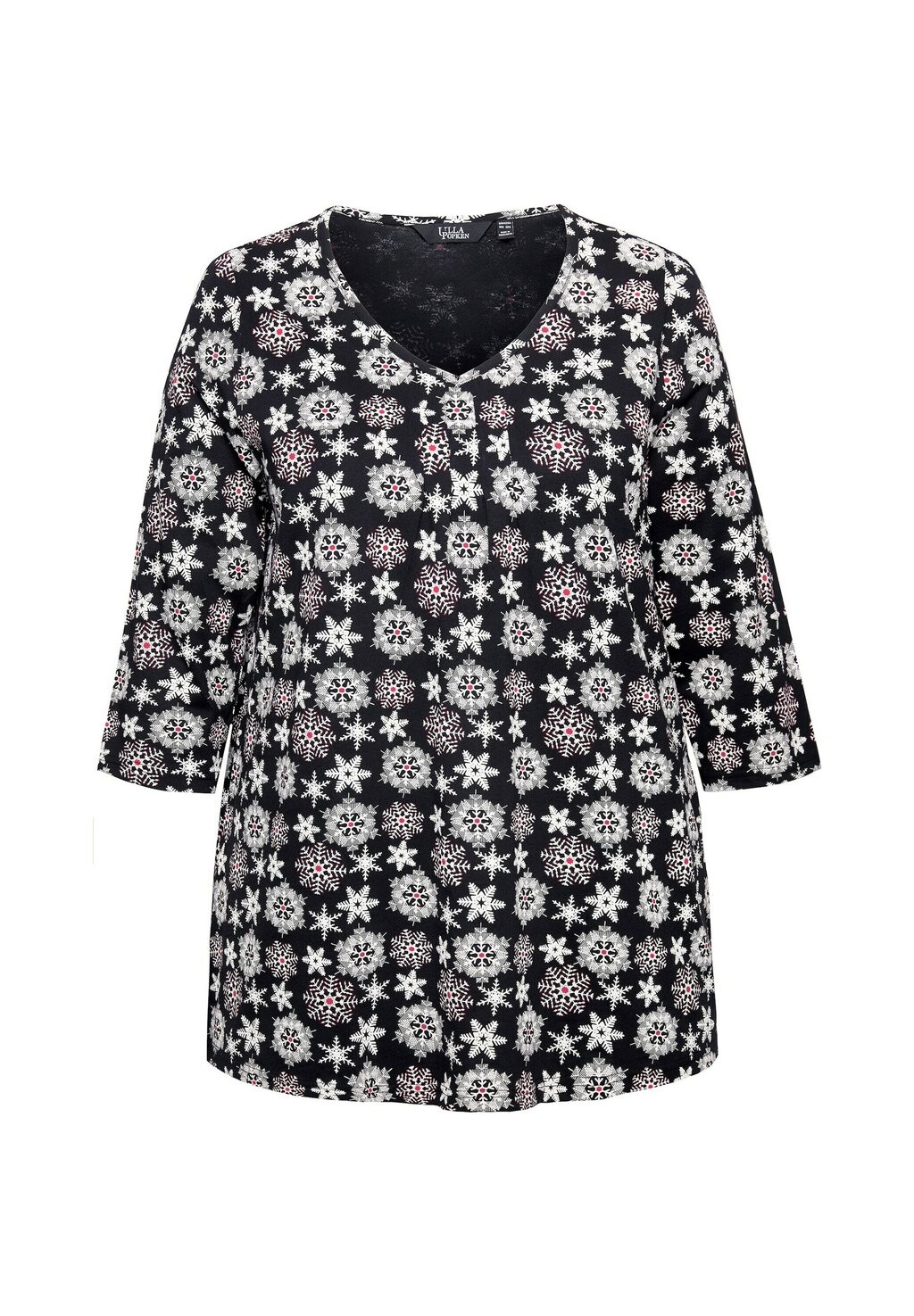 

Топ с длинными рукавами SNOWFLAKE 3/4 SLEEVE Ulla Popken, черный