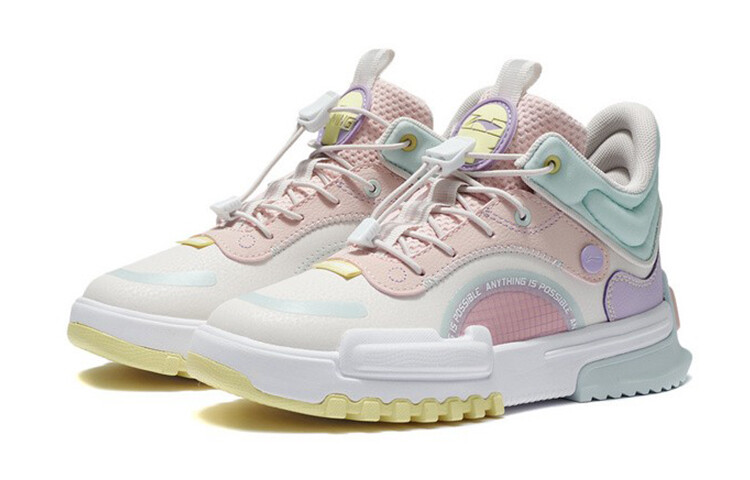 Детские кроссовки для скейтбординга GS Mid-top Peach Pink Lining Young — фото 3