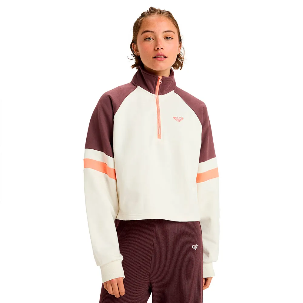 

Толстовка Roxy Essential Energy Boxy half zip, белый
