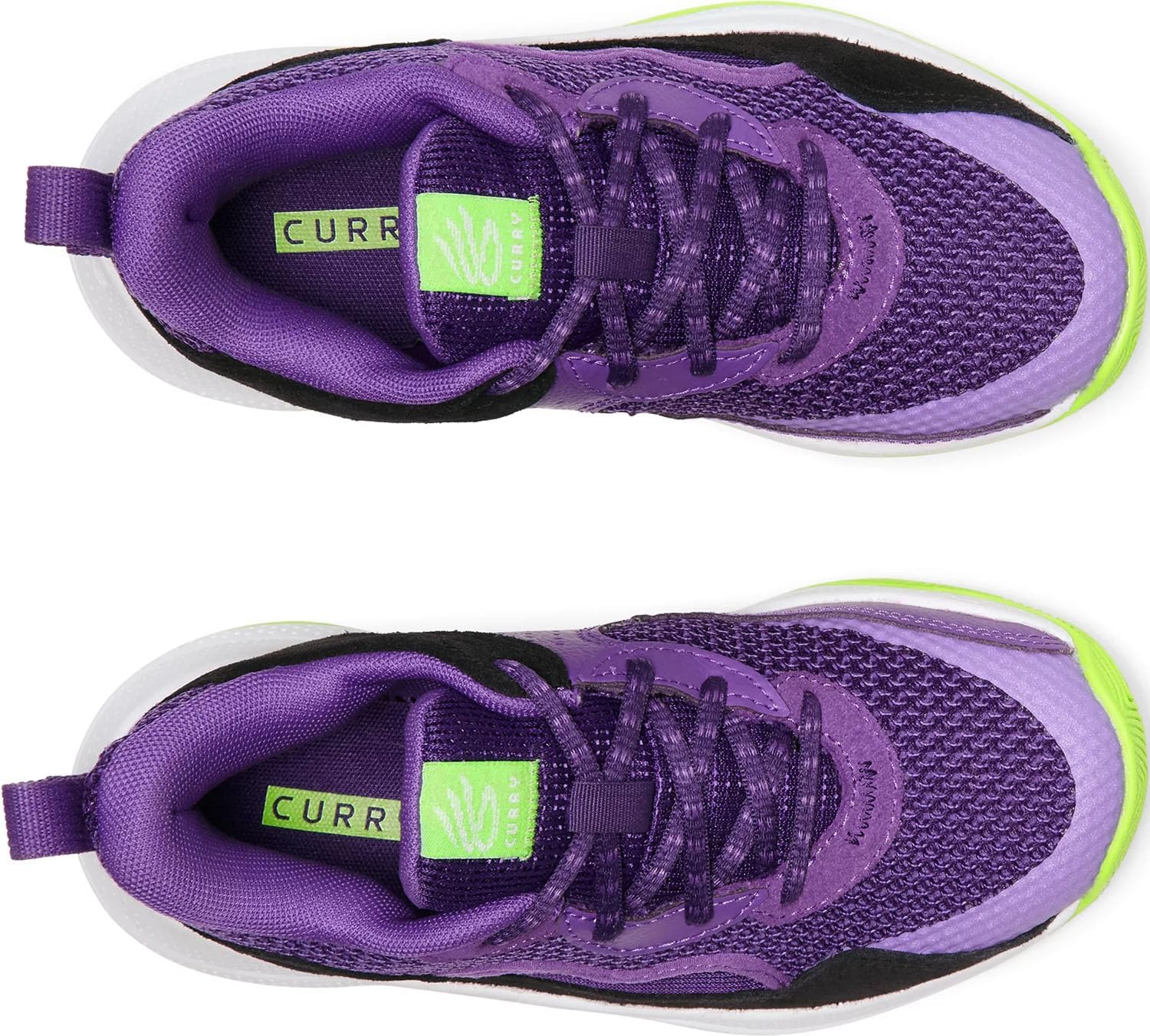 Under Armour Unisex-Child Pre School Curry 3z 24 Suede, (501) Lavish/Purple/Hyper Green — фото 2