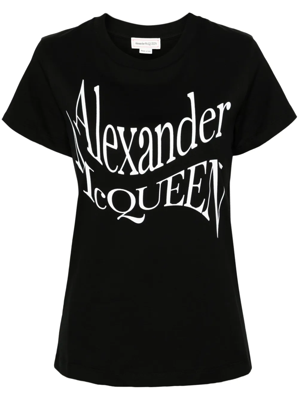 

Футболка с логотипом Alexander McQueen, черный