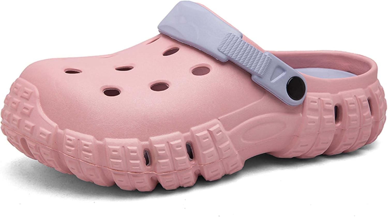 

Мужские и женские садовые туфли Летние легкие с толстой подошвой Сандалии для дома Повседневные Нескользящие шлепанцы для душа Уличная пляжная обувь Сандалии с поддержкой свода стопы Generic, розовый