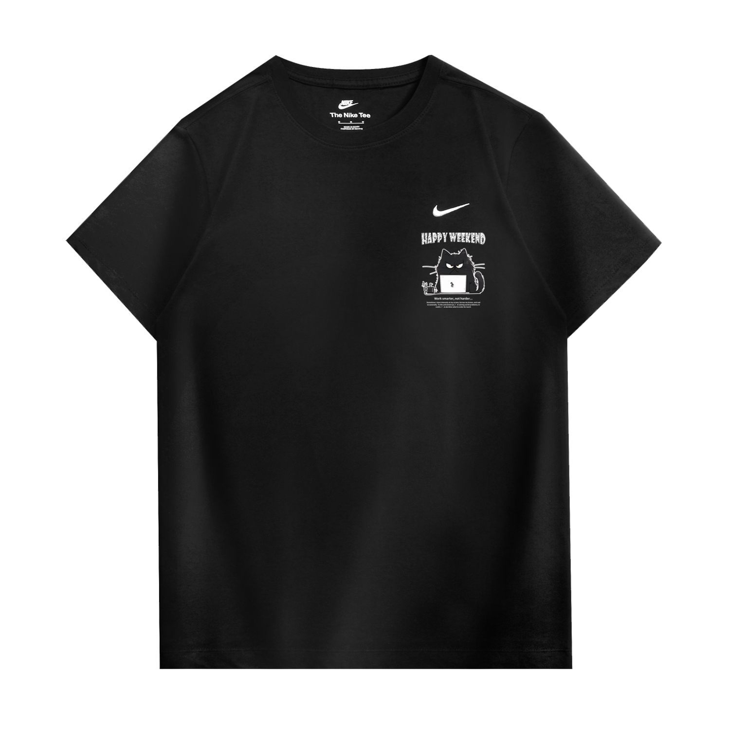 

Nike Спортивная футболка унисекс черная, Черный, Nike Спортивная футболка унисекс черная