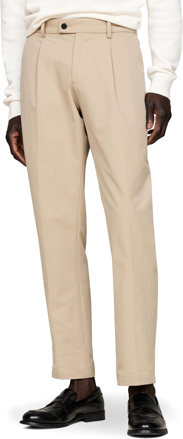 

Мужские повседневные брюки Tommy Hilfiger из влагоотводящей ткани, устойчивые к складкам, прямого кроя, Batique Khaki