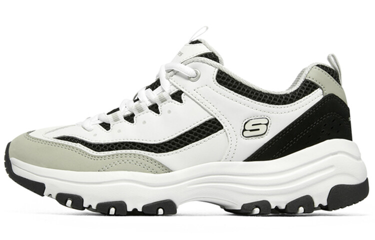 

ARCH FIT D"LITES Кроссовки женские низкие белые/серые/черные Skechers, Черный, ARCH FIT D"LITES Кроссовки женские низкие белые/серые/черные Skechers