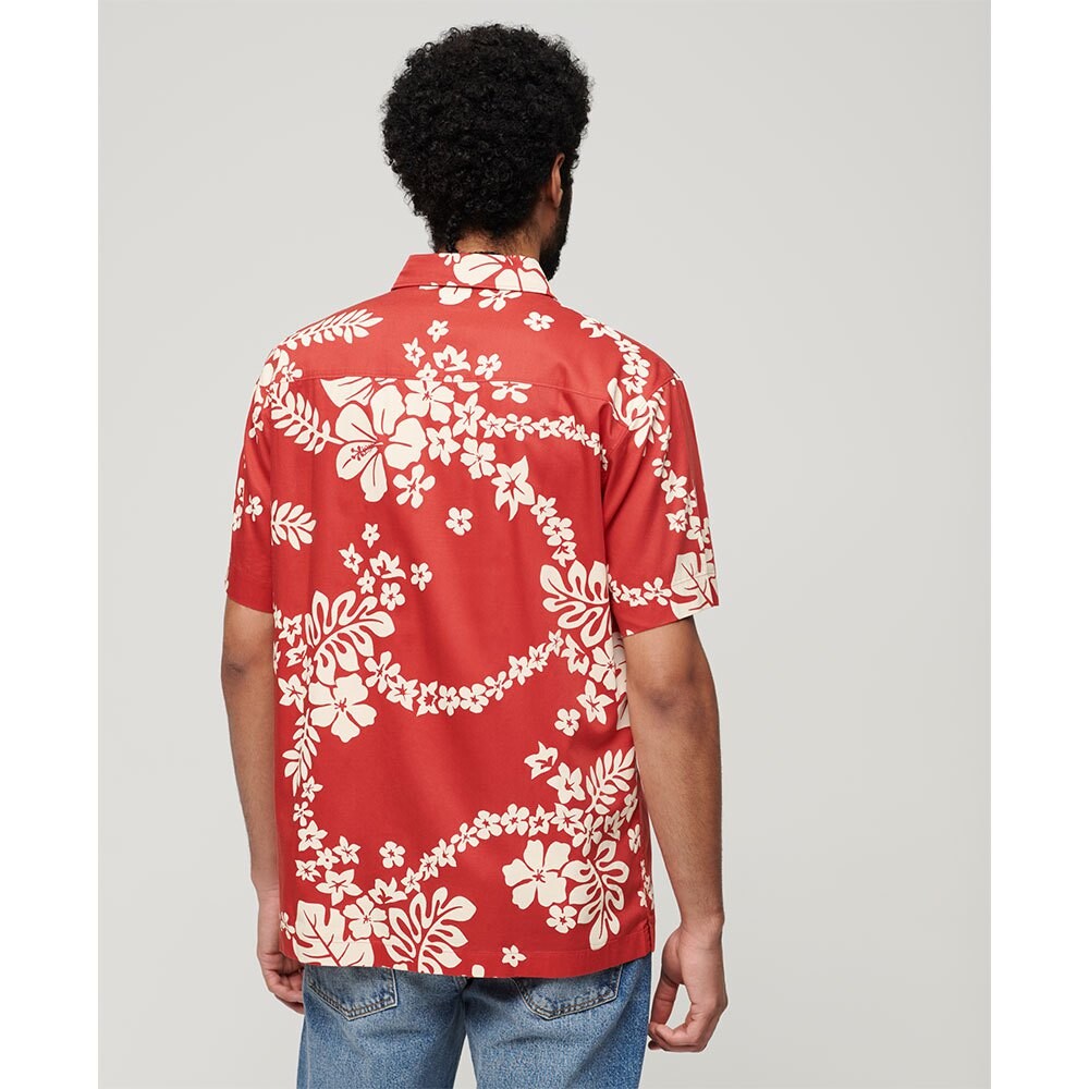 Рубашка с коротким рукавом Superdry Hawaiian, красный — фото 2