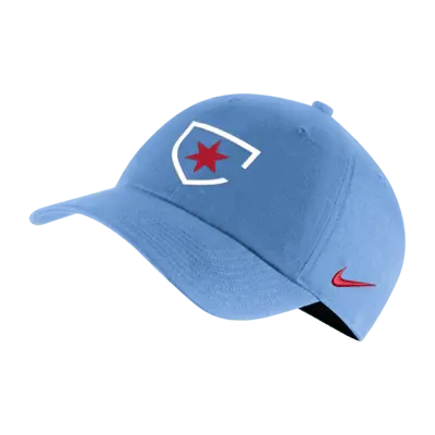 

Бейсболка Nike Chicago Red Stars Heritage86 NWSL Soccer Cap, цвет Valor Blue