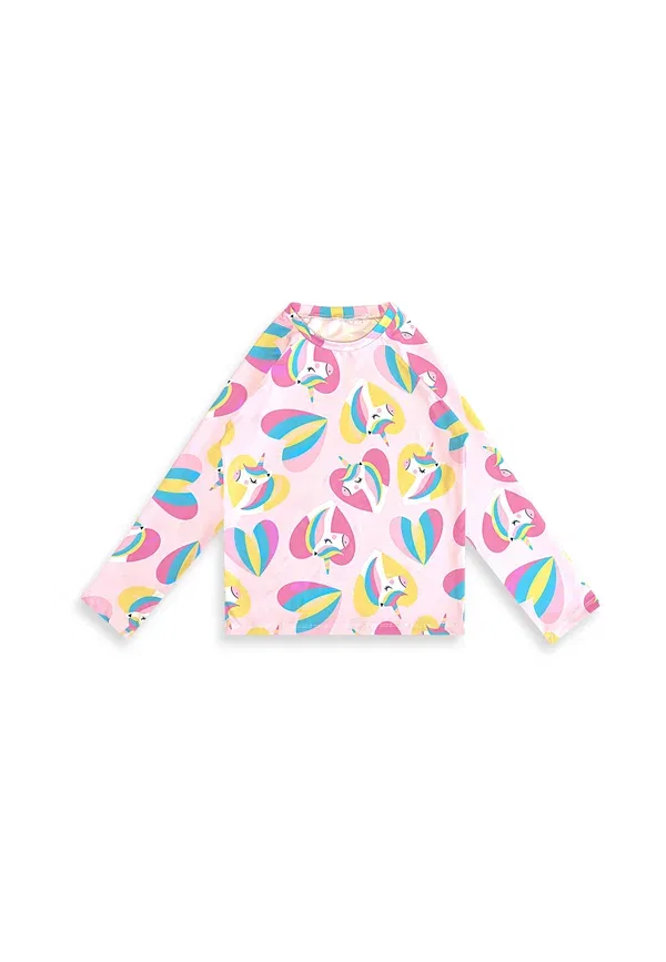 Одежда Denokids rash vest pink unicorn, розовый