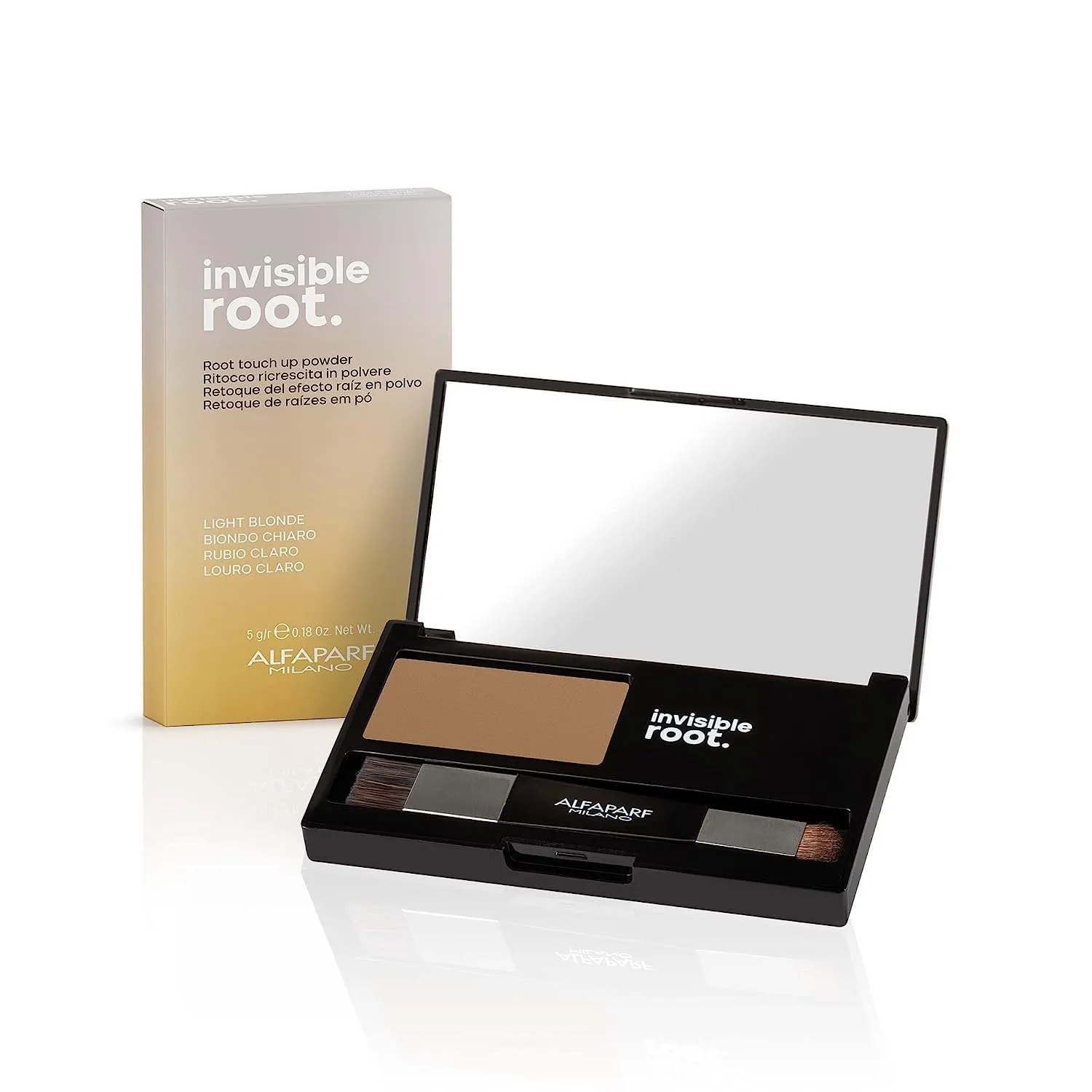 Alfaparf Milano Invisible Root Touch Up Powder - Временная краска для волос - Корректор корней - Средство для маскировки отросших корней, Light Blonde