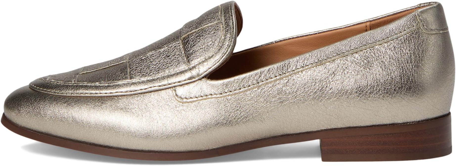Лоферы Johnston & Murphy Ali Woven Loafer, цвет Gold Metallic — фото 4
