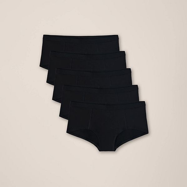 

Повседневные шорты-боксеры 5 шт, хлопок Pact, Black