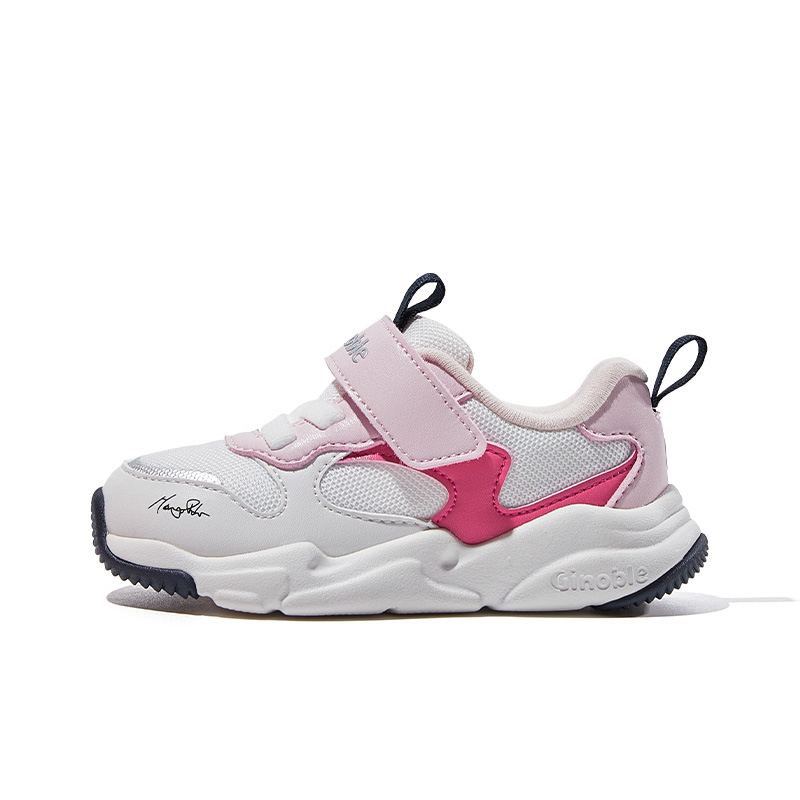 

Support Lightweight Cushioning, универсальные повседневные кроссовки для мальчиков и девочек GINOBLE, белый/розовый a